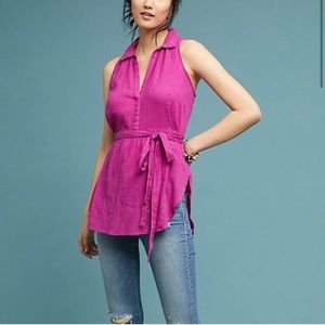 Anthropologie Maeve Batavia Fuchsia tunic tank